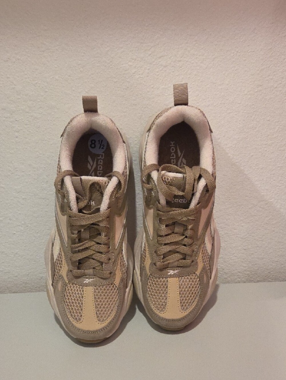 Reebok Women's Taupe and Beige Chunky Sneakers NWOT - Picture 3 of 5